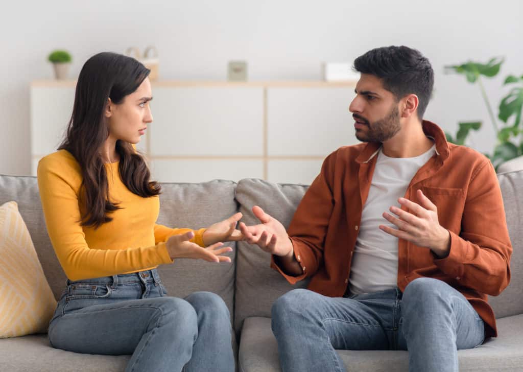 You are always fighting with your partner.